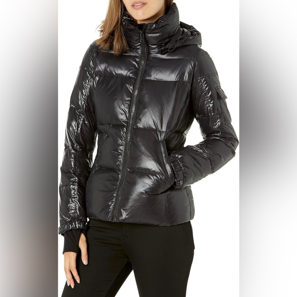 Women’s Black S13 Winter Coat with Hood